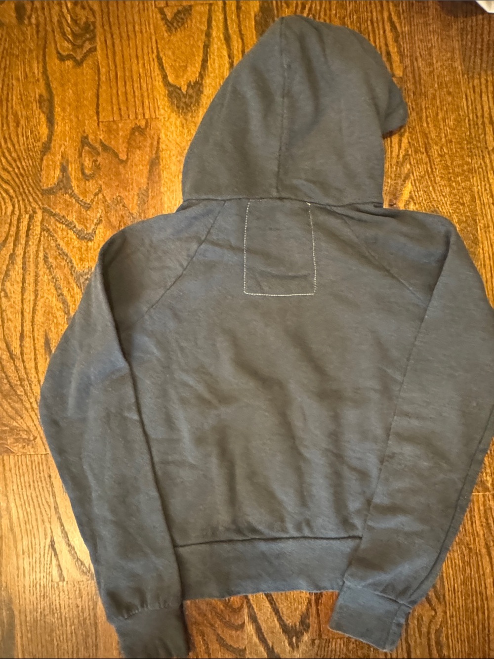 Aviator Nation Charcoal Gray Logo Hoodie Sweatshirt - Picture 6 of 7